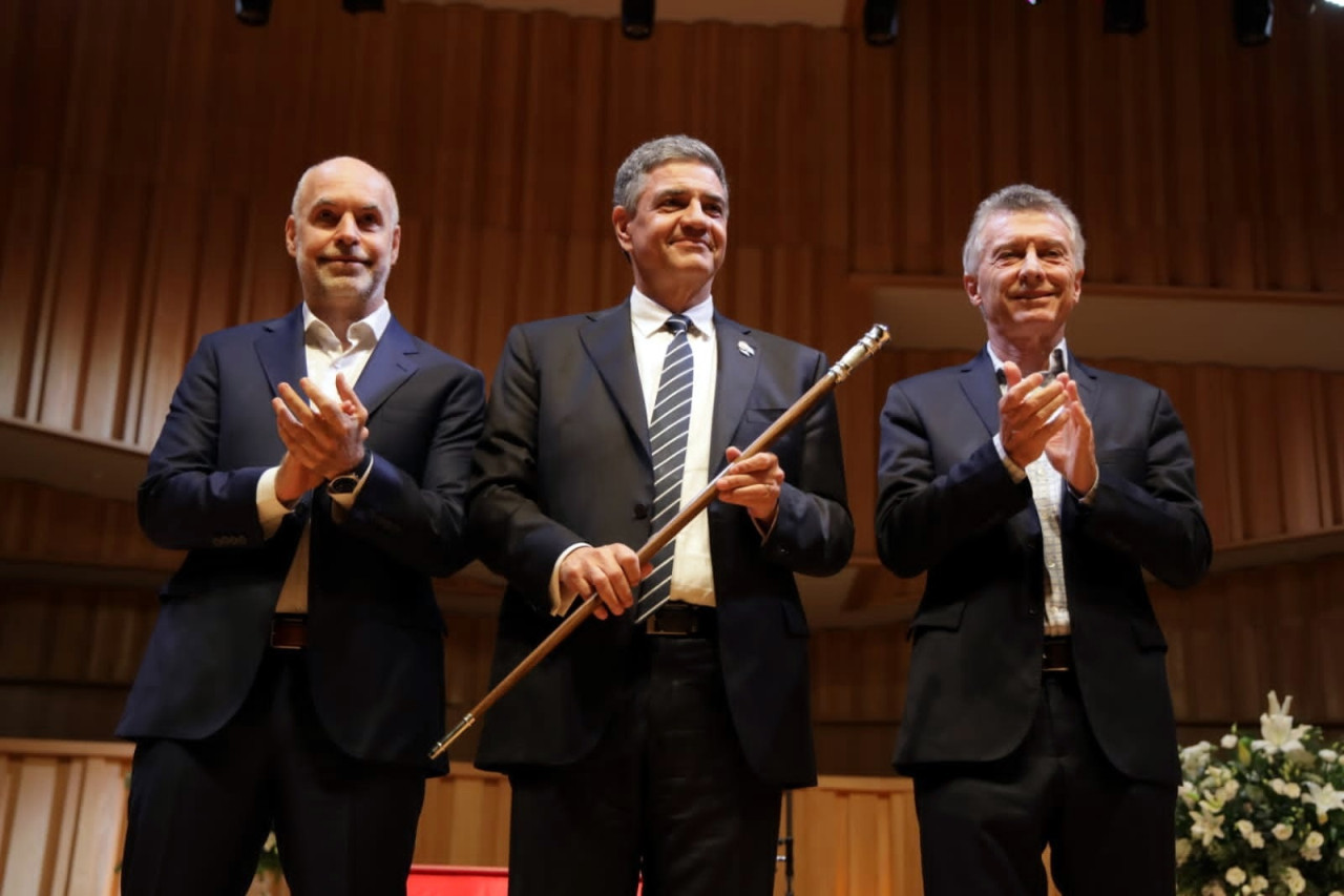 Jorge Macri asumió como jefe de Gobierno porteño. NA