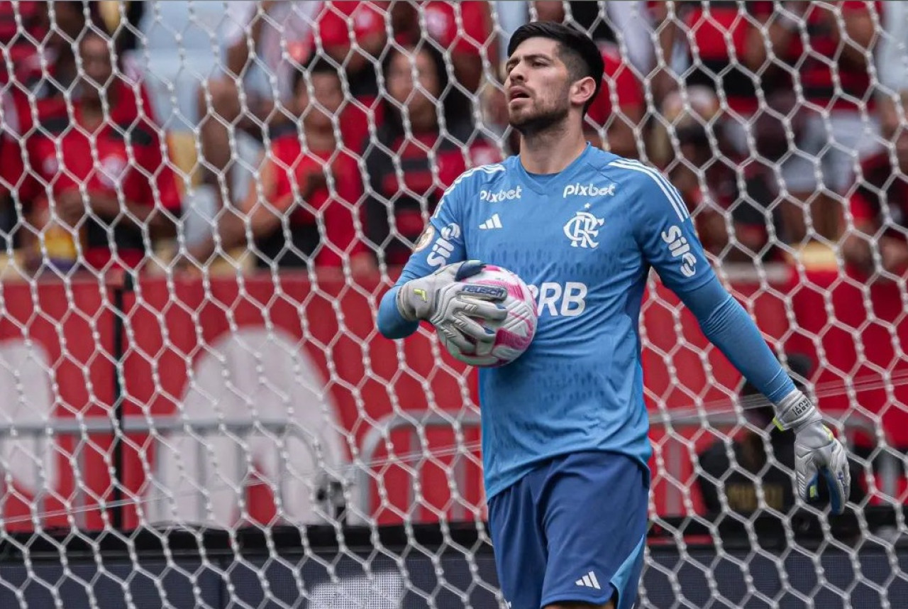 Agustín Rossi en Flamengo. Foto: Instagram @1agustinrossi