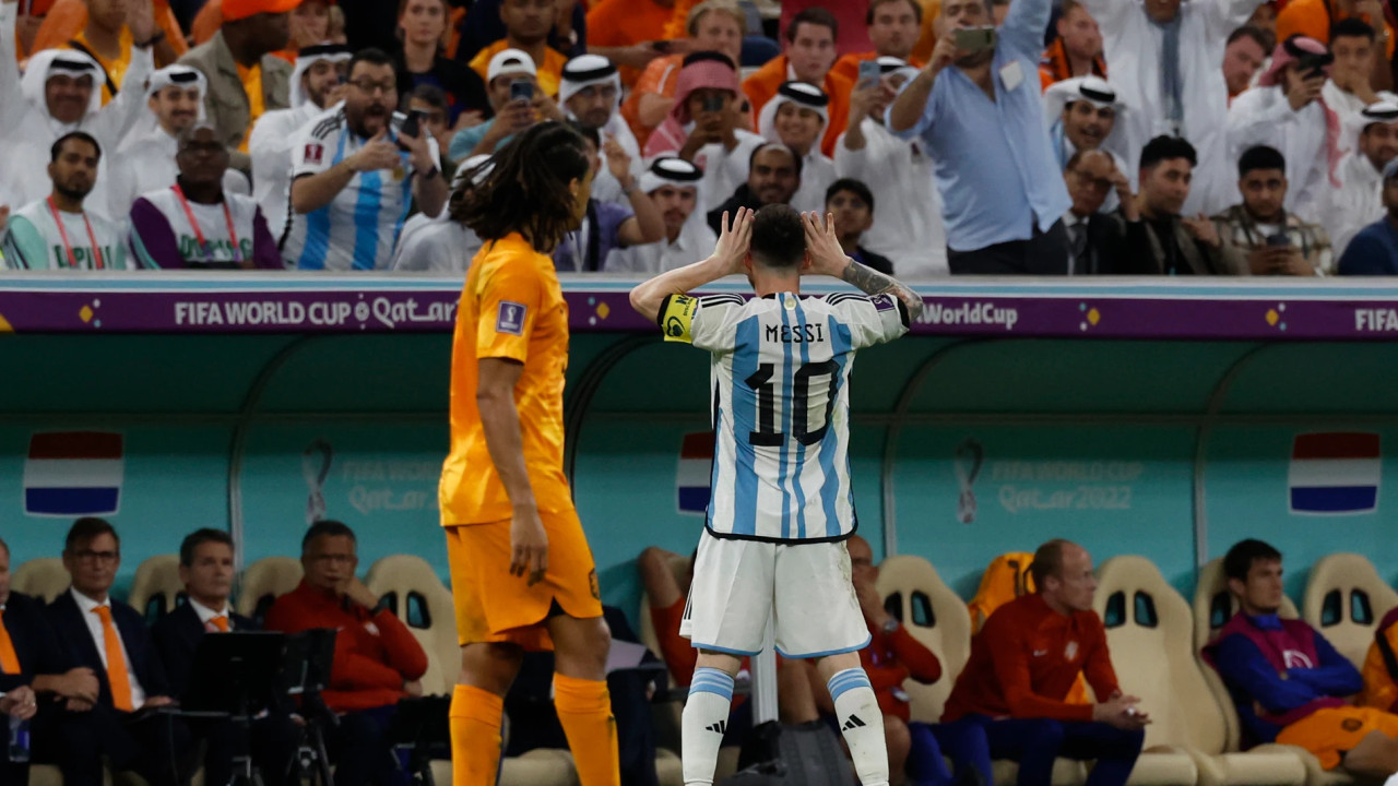 Lionel Messi, Argentina vs Países Bajos. Foto: EFE
