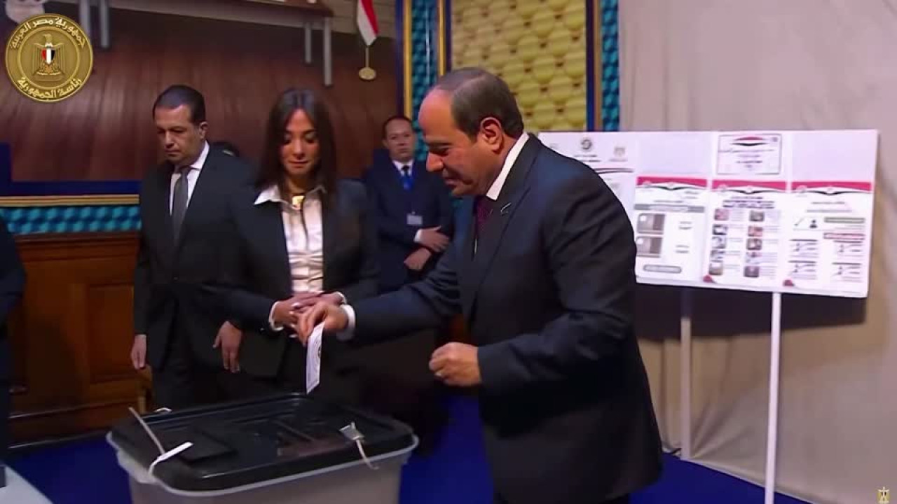 Elecciones en Egipto, vota Al Sisi. Foto: Reuters.