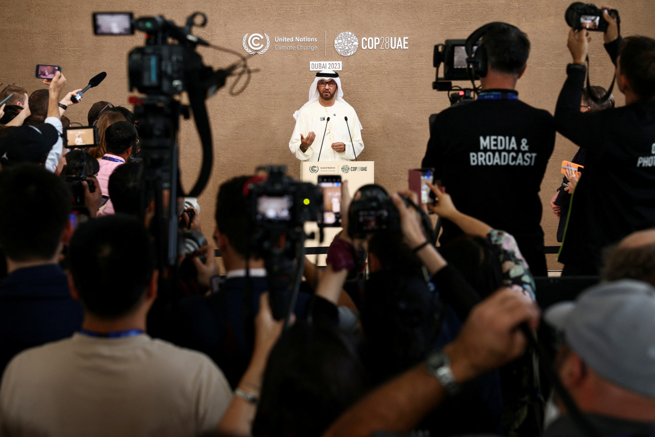 Sultan Al Jaber en la COP28. Foto: Reuters.