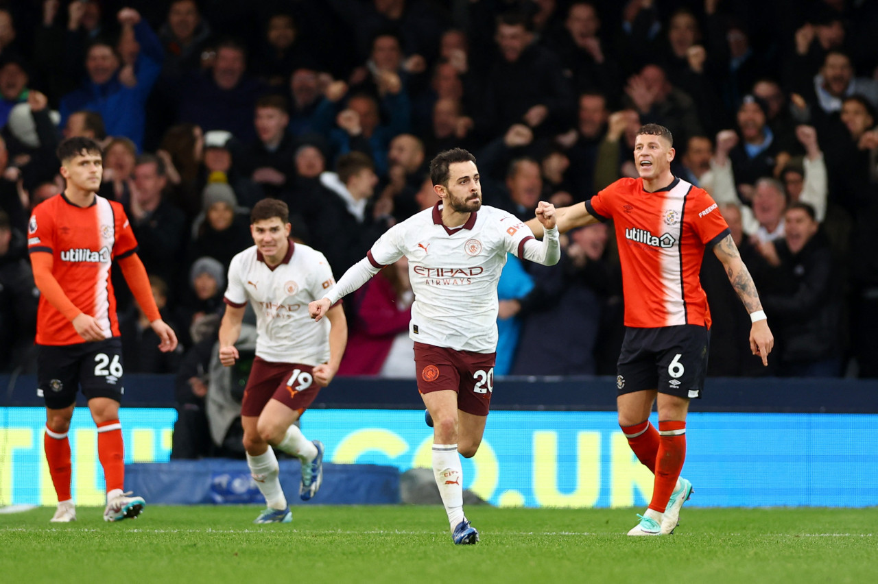 Manchester City vs Luton, Premier League. Foto: Reuters