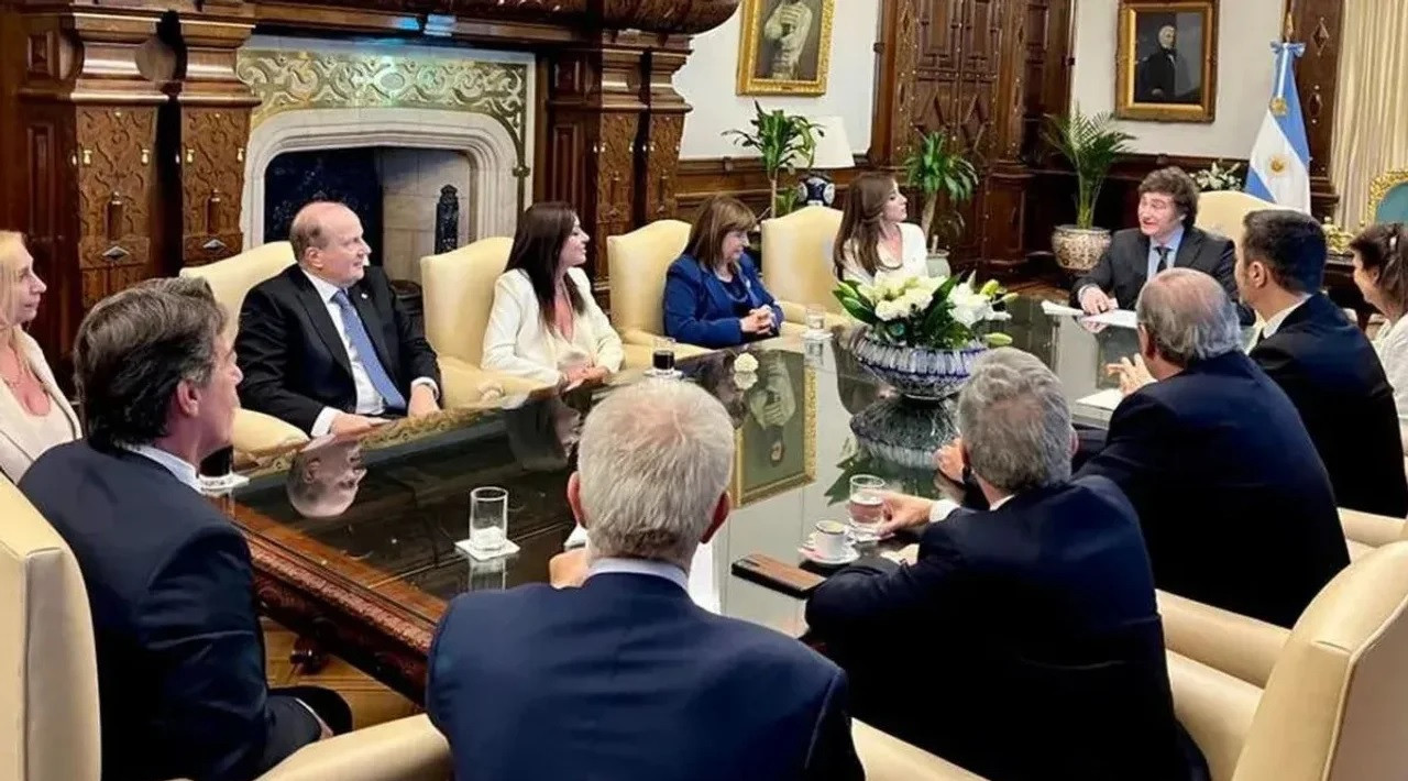 Milei encabezó su segunda reunión de Gabinete. Foto: NA