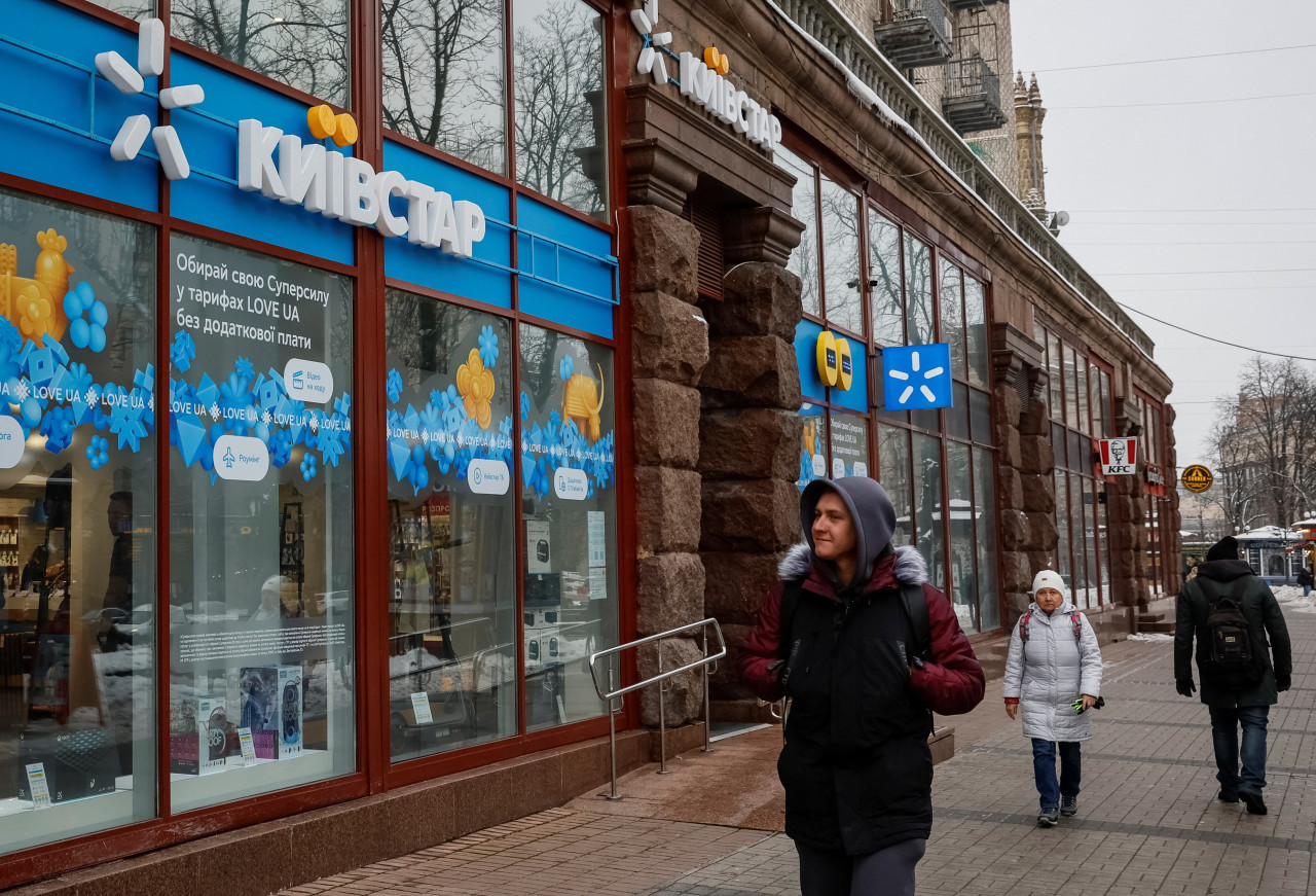 Kiyvstar, empresa de telefonía celular de Ucrania. Foto: Reuters.