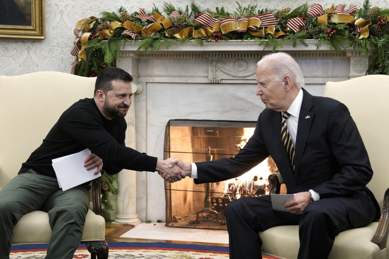 Biden y Zelenski, juntos en la Casa Blanca. Foto: EFE