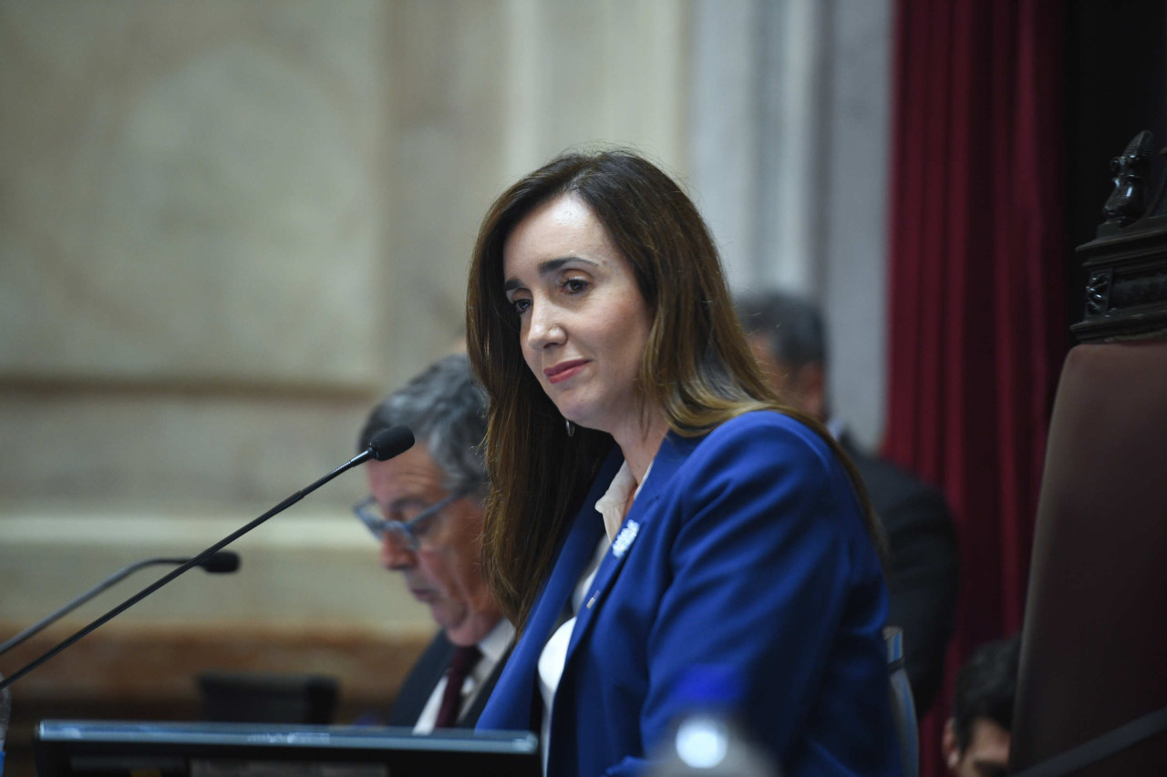 Victoria Villarruel en el Senado. Foto: NA