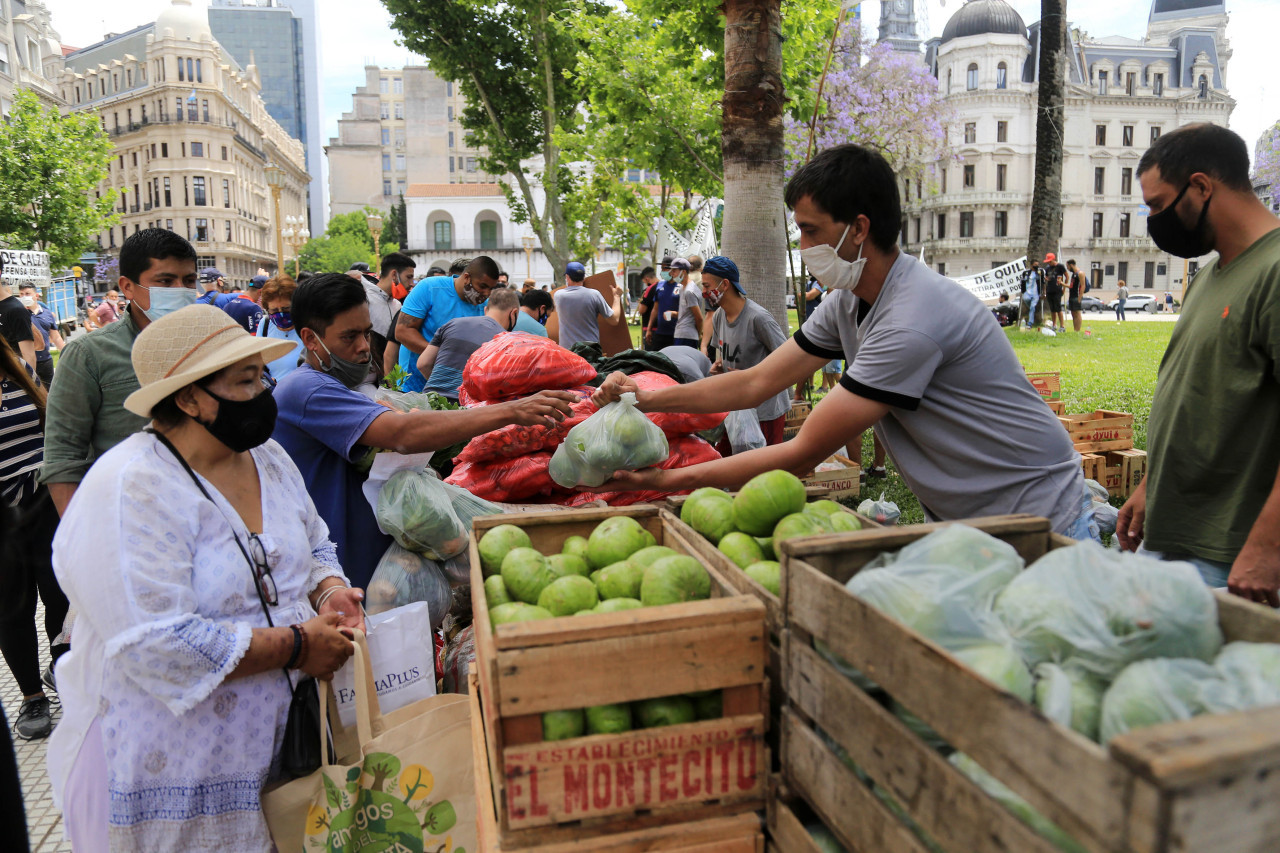 Frutas y verduras. Foto: NA