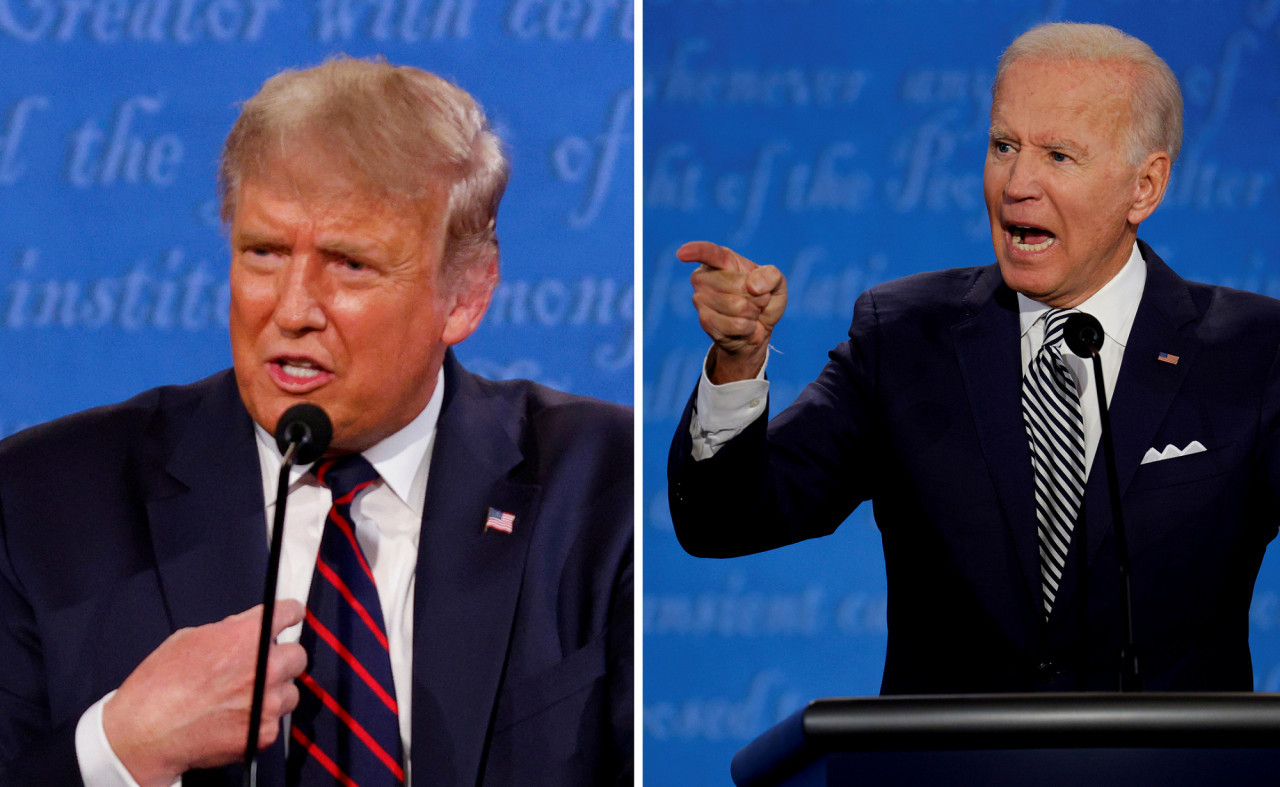 Donald Trump y Joe Biden. Foto: Reuters