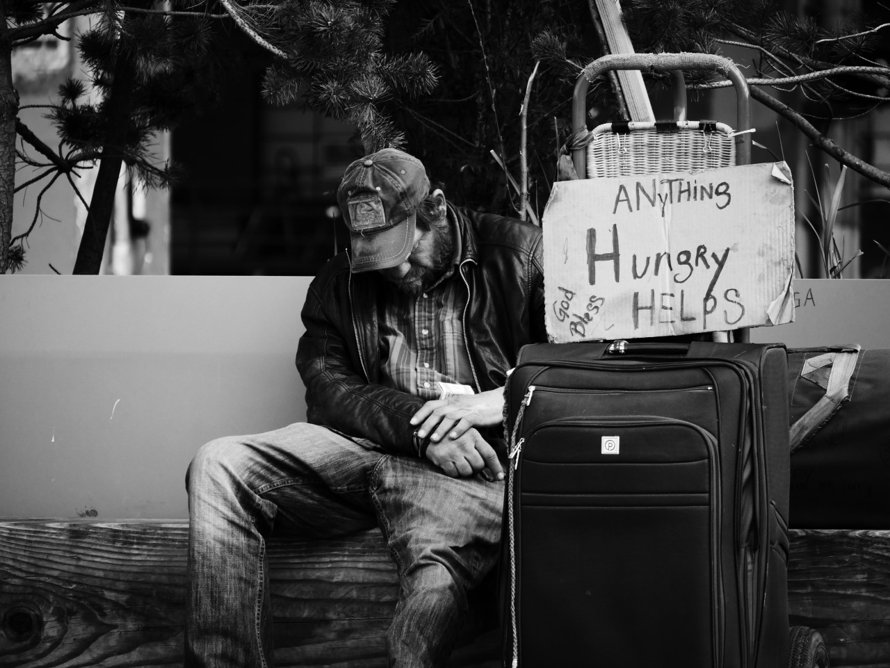 Personas sin hogar en Estados Unidos. Foto: Unsplash.