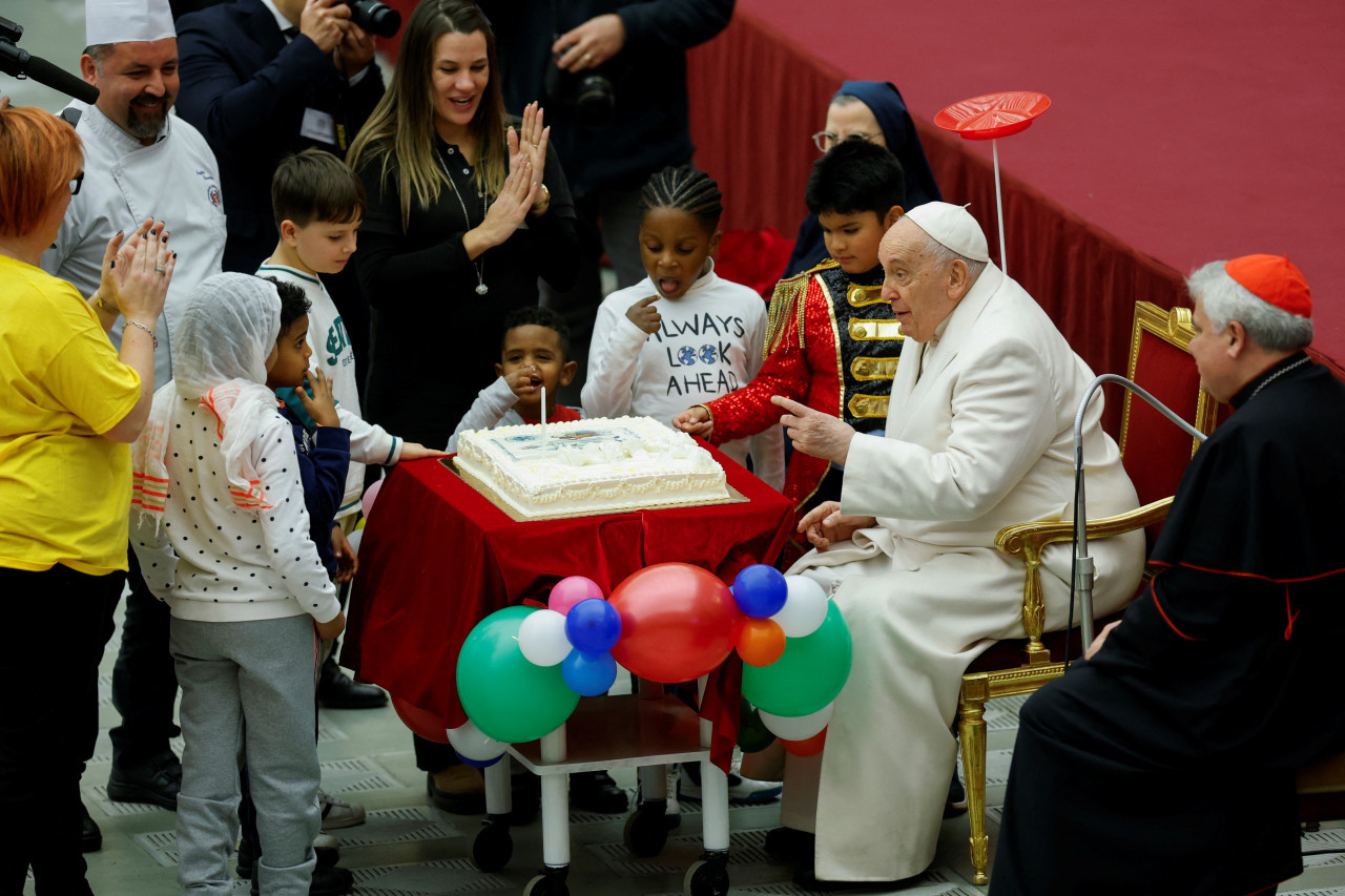 Cumpleaños del Papa Francisco. Foto: Reuters.