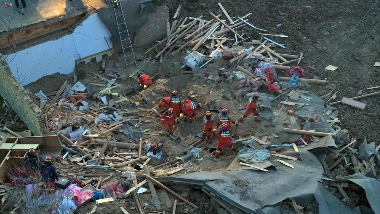 Trágico terremoto en China. Foto: EFE.