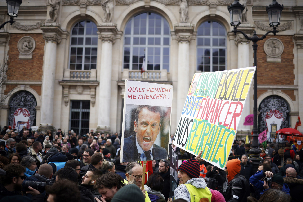 Migrantes en Francia. Foto: EFE