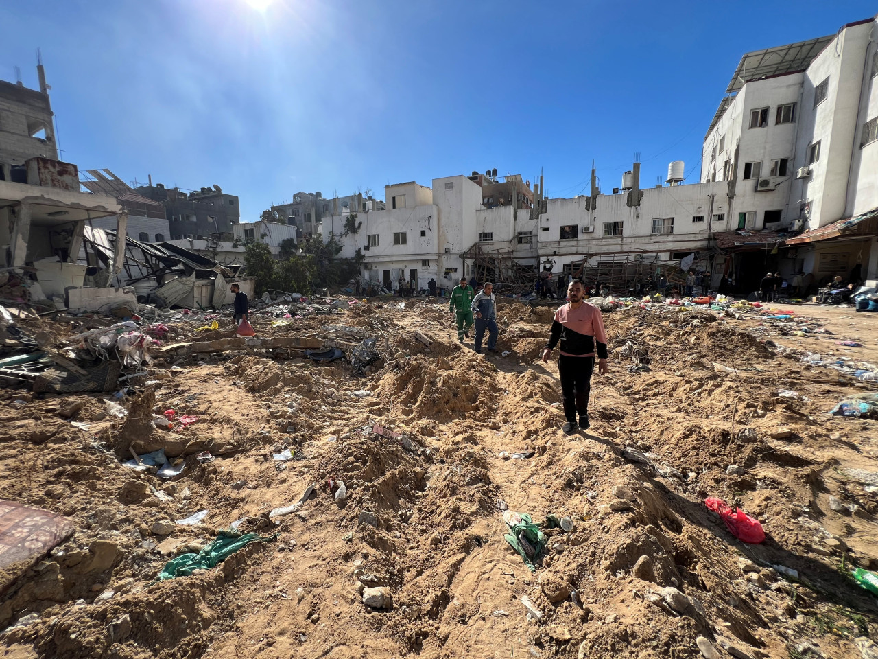 Ataque israelí en Gaza. Foto: Reuters.