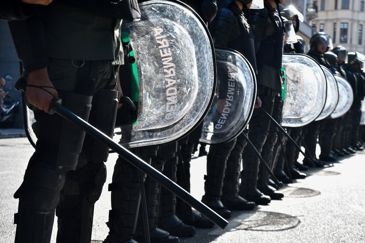 Marchas en el centro porteño. Foto: Télam