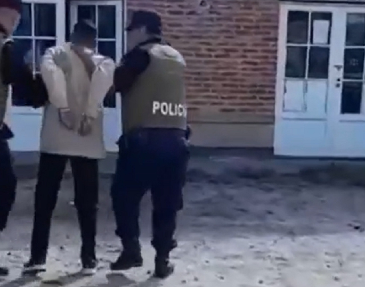 Delincuente detenido en Guernica. Foto: captura de video