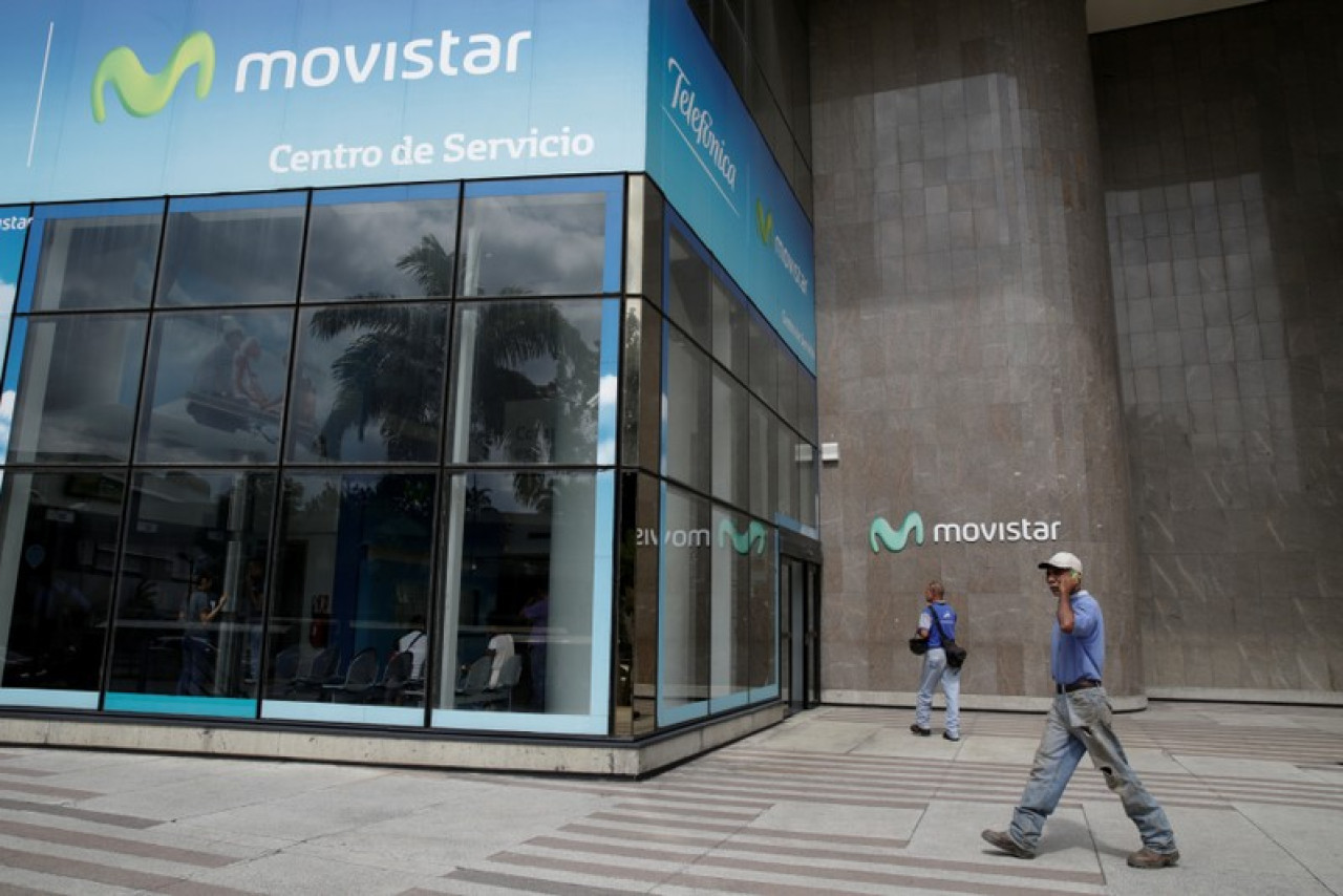 Centro de Servicio de Movistar. Foto: Reuters.