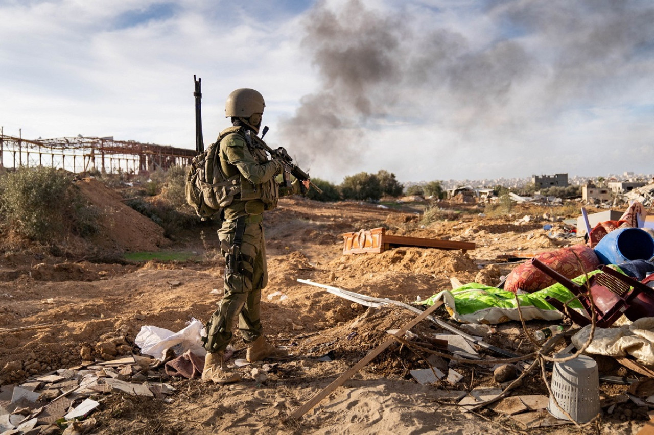 Soldado del Ejército de Israel en Gaza. Foto: Reuters.