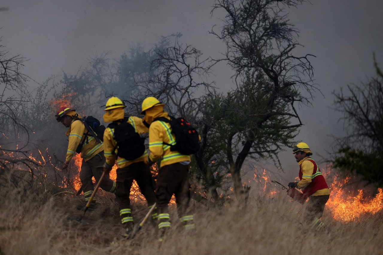 Incendio en Chile. Foto: Reuters.