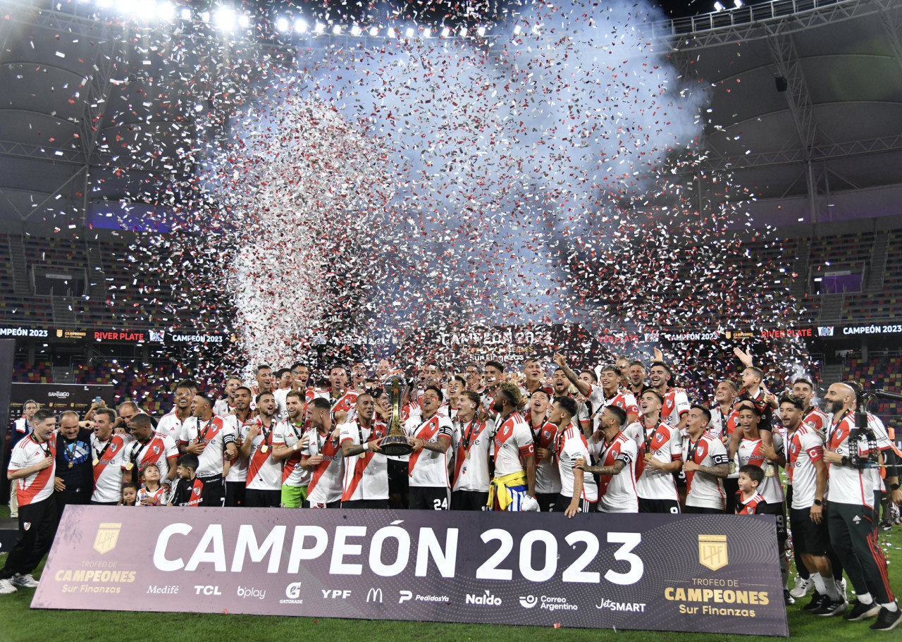 River Plate, campeón del Trofeo de Campeones 2023. Foto: X @RiverPlate.