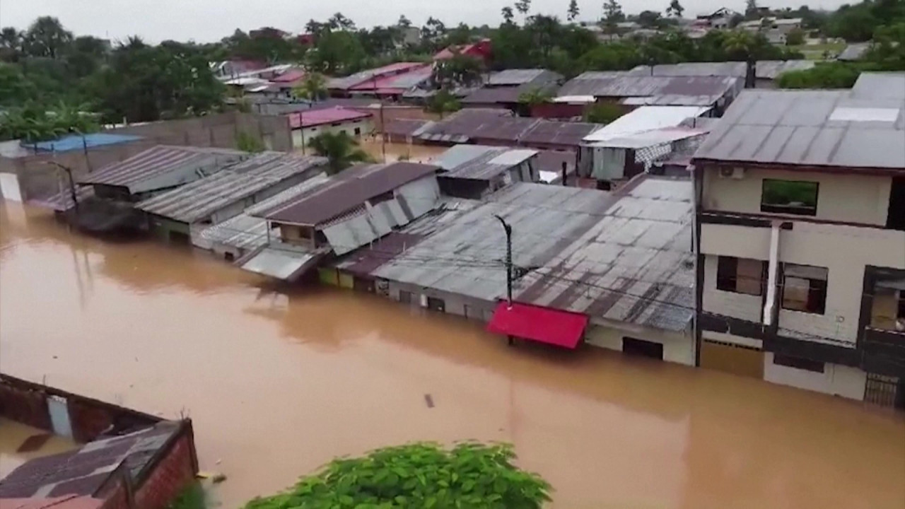 Inundaciones en Perú. Foto: Captura de video.