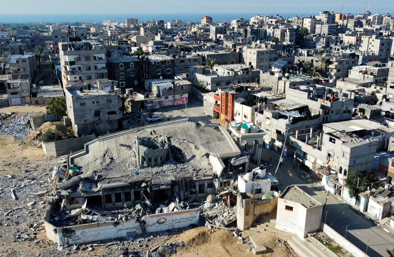 Jan Yunis, Franja de Gaza; Guerra entre Israel y Hamás. Foto: Reuters