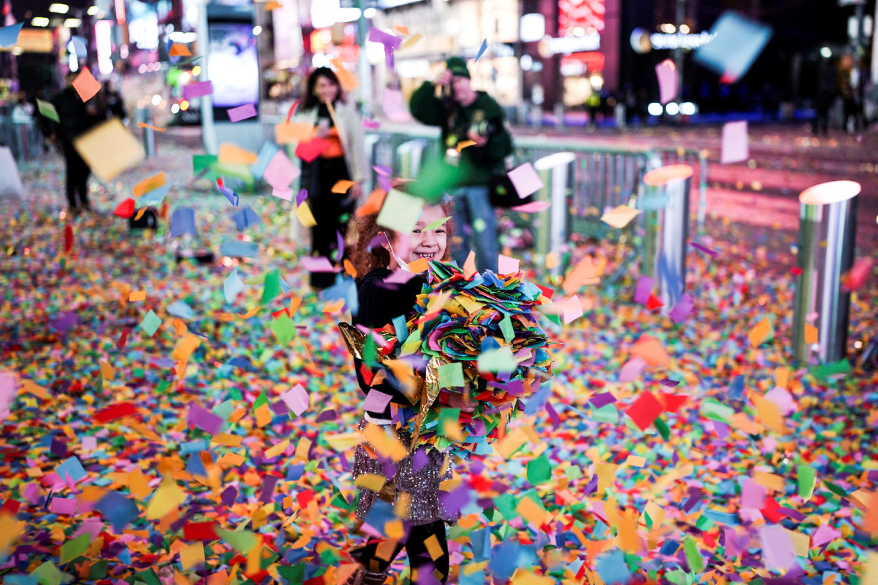 Año nuevo en Nueva York. Foto: Reuters