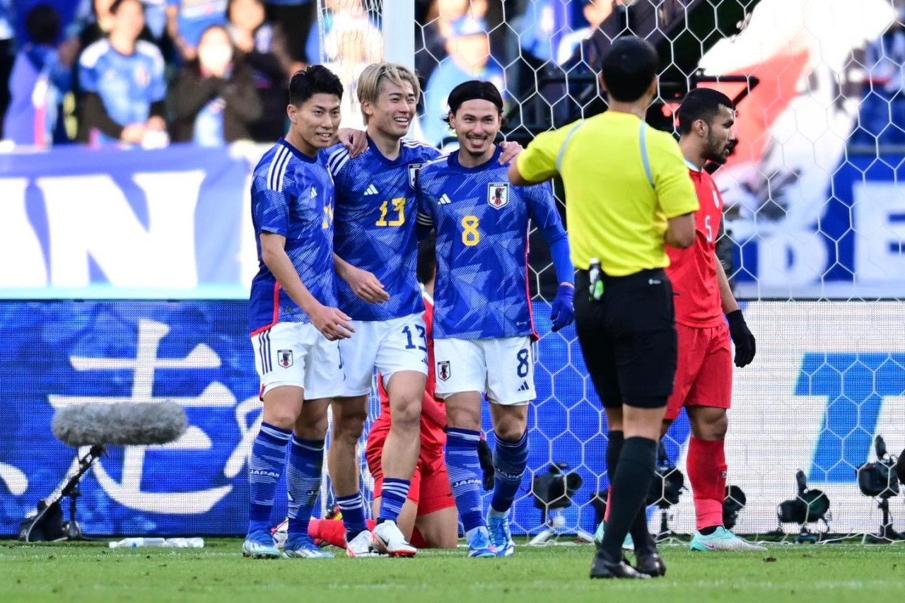 Japón y Tailandia jugaron el primer partido de 2024. Foto: X @JFA.