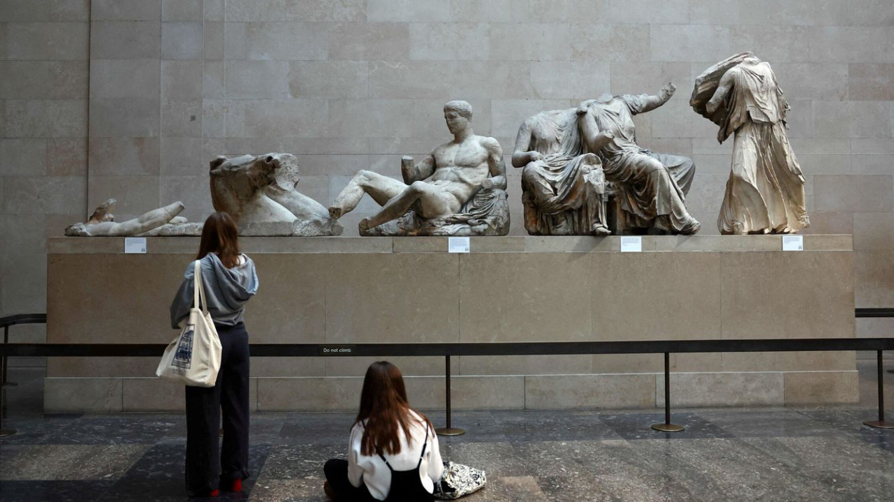 The Parthenon Marbles are on display in the British Museum.  Photo: Reuters