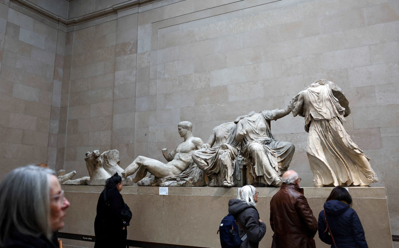 The Parthenon Marbles are on display in the British Museum.  Photo: Reuters