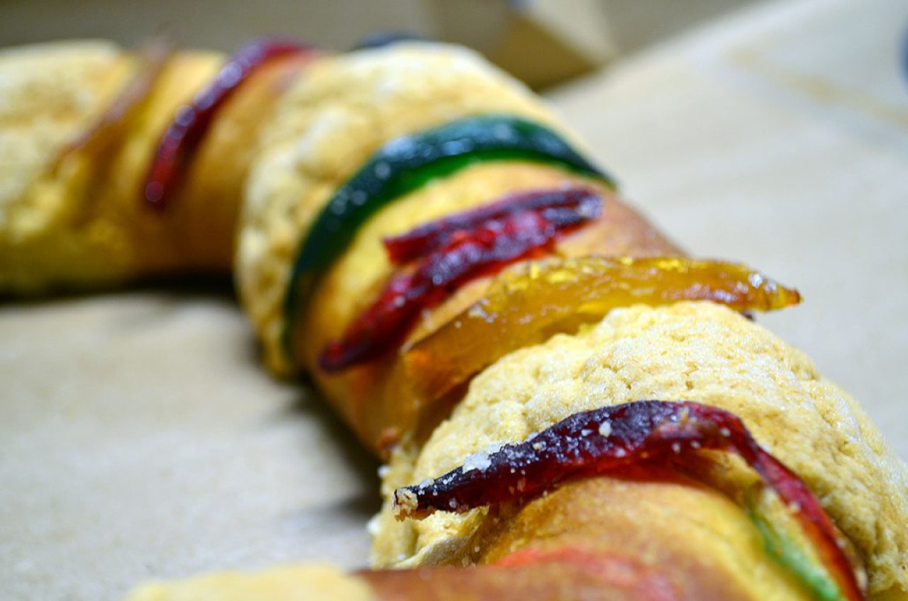 Rosca de Reyes. Foto/Twitter: @CIENTOUNO4