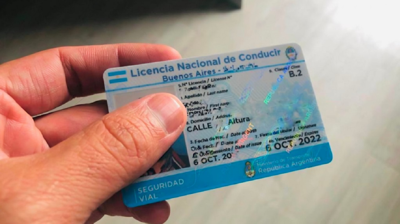 Licencia de conducir. Foto: NA.