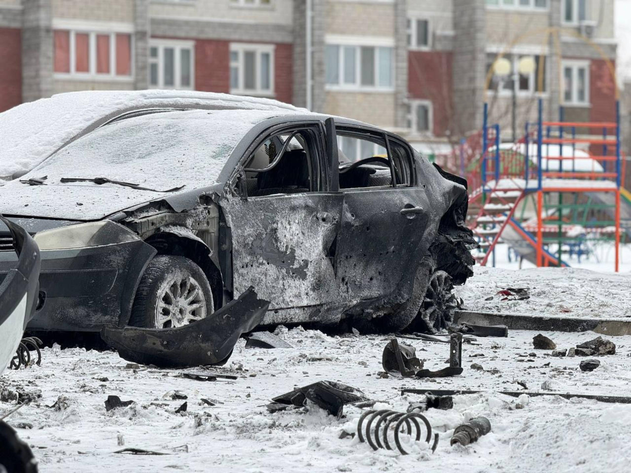 Ola polar en medio de la guerra en Moscú, Rusia. Foto: EFE.