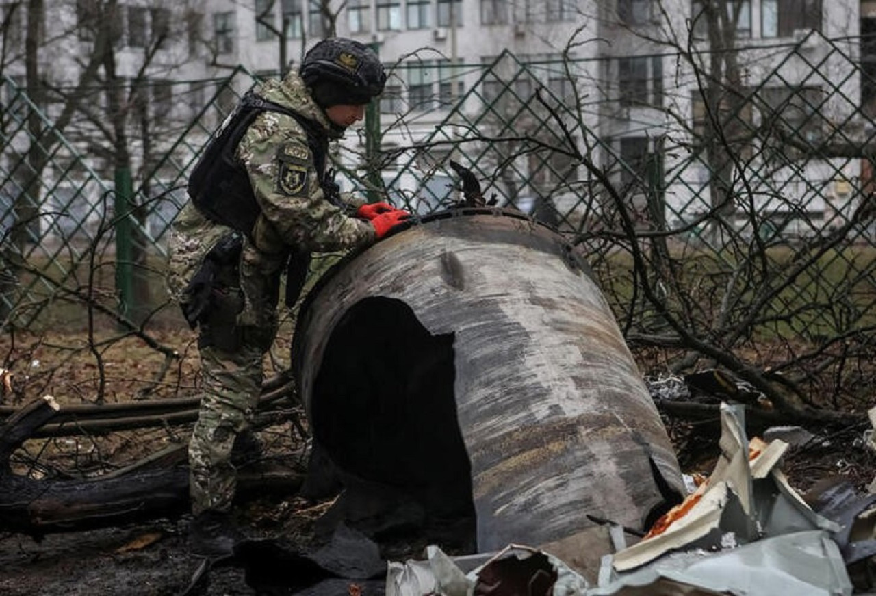 Bombardeo ruso contra Járkov; guerra Rusia-Ucrania. Foto: Reuters