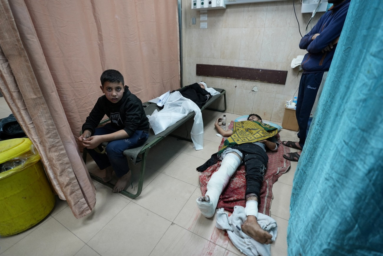 Preocupación por la salud de los niños en la Franja de Gaza. Foto: Reuters