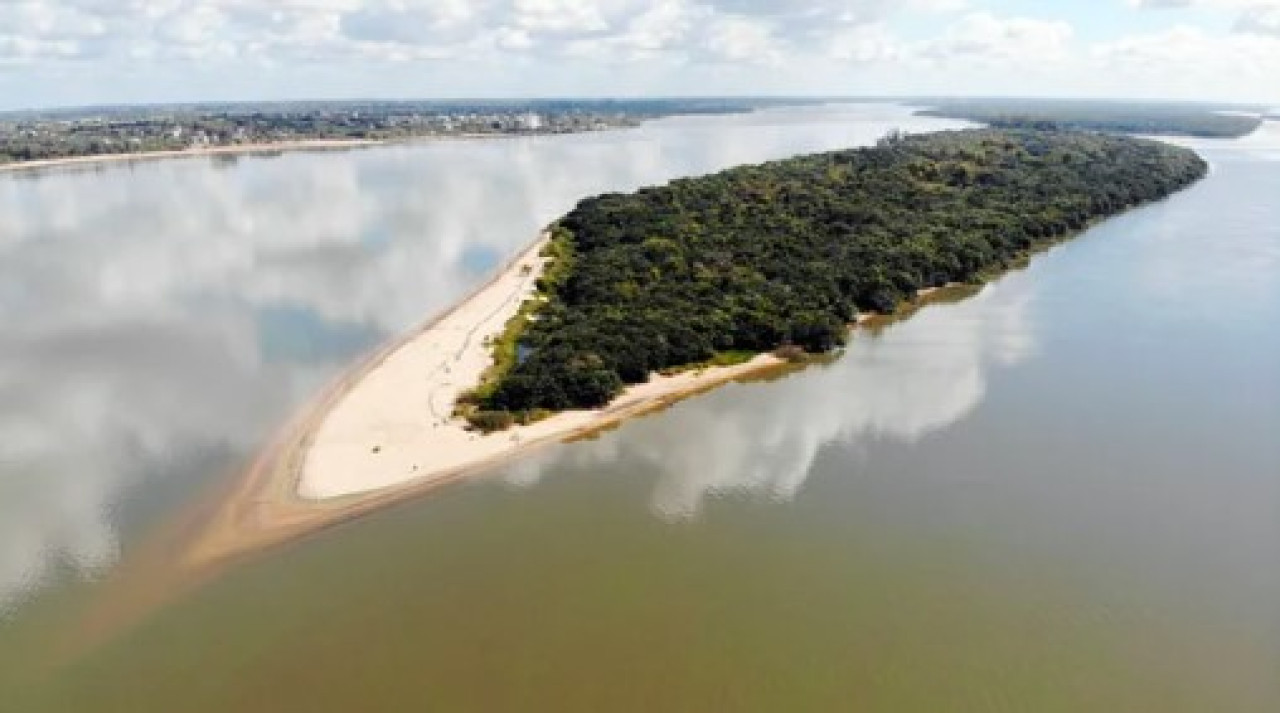 Isla San Francisco en el Rio Uruguay. Foto: NA