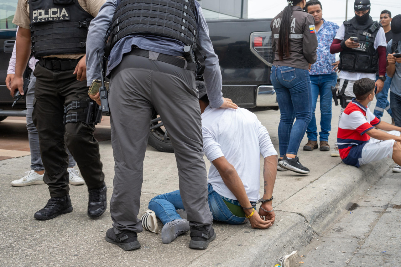 Detenidos en Ecuador. Foto: EFE