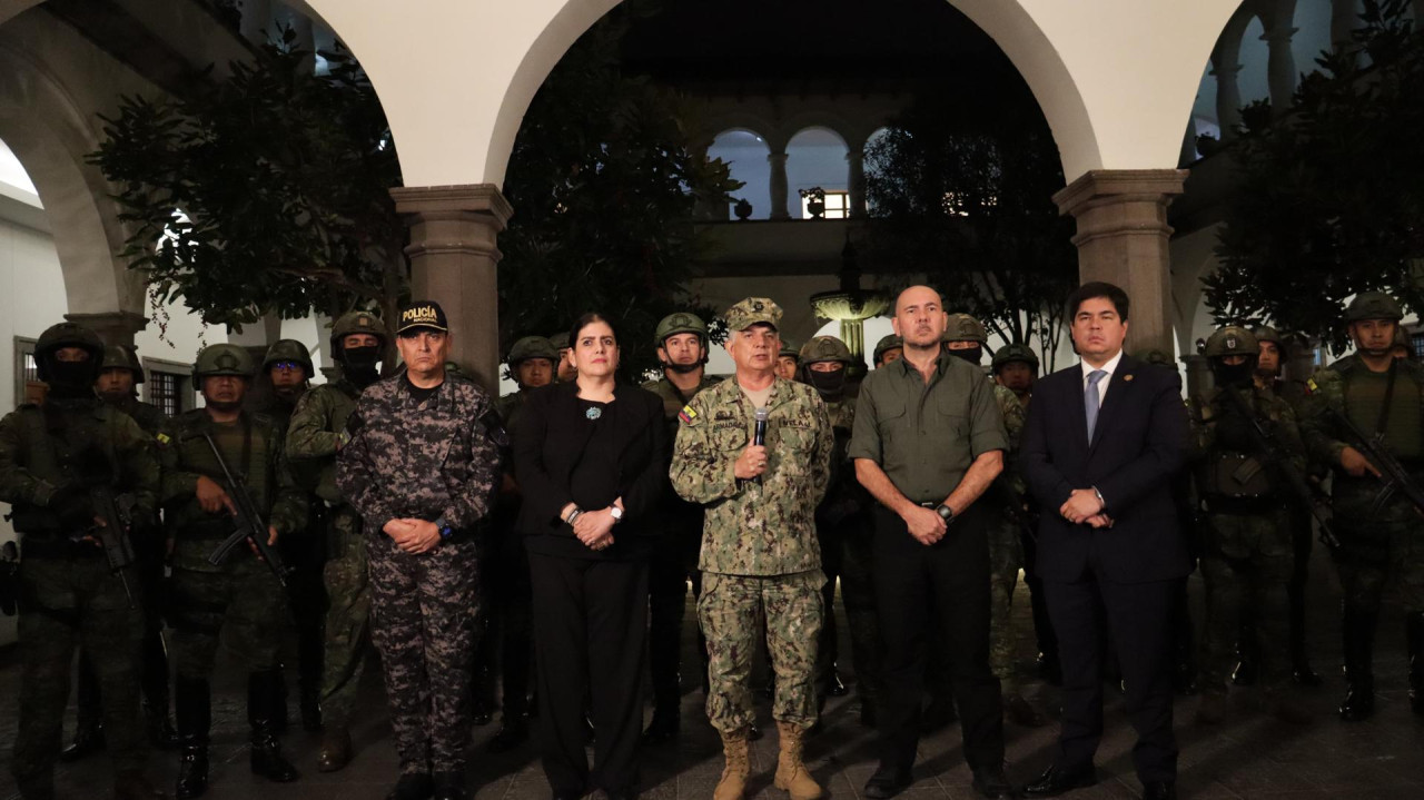 Jaime Vela, jefe del Comando Conjunto de las Fuerzas Armadas de Ecuador. Foto: EFE.