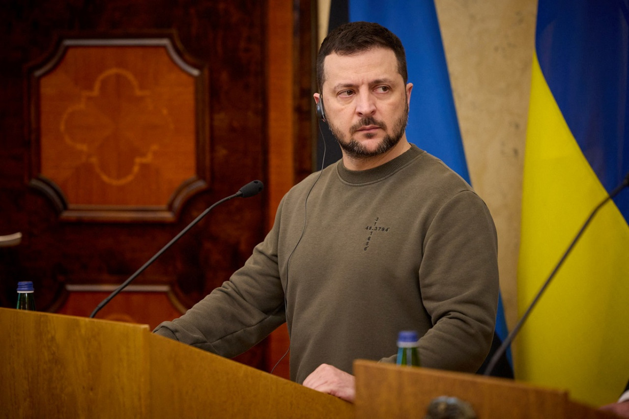 Volodimir Zelenski, presidente de Ucrania. Foto: Reuters.