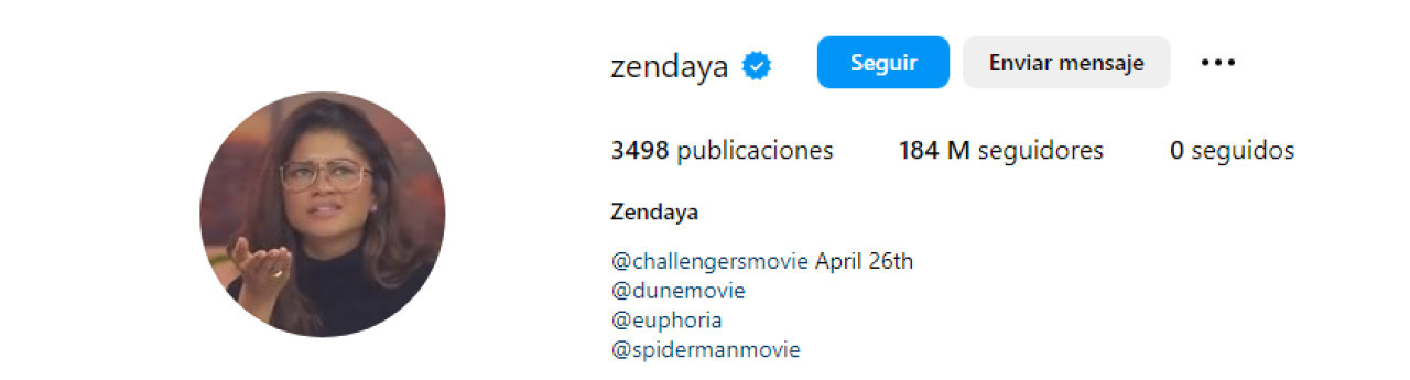 Zendaya dejó de seguir a Tom Holland. Foto: Captura de pantalla.