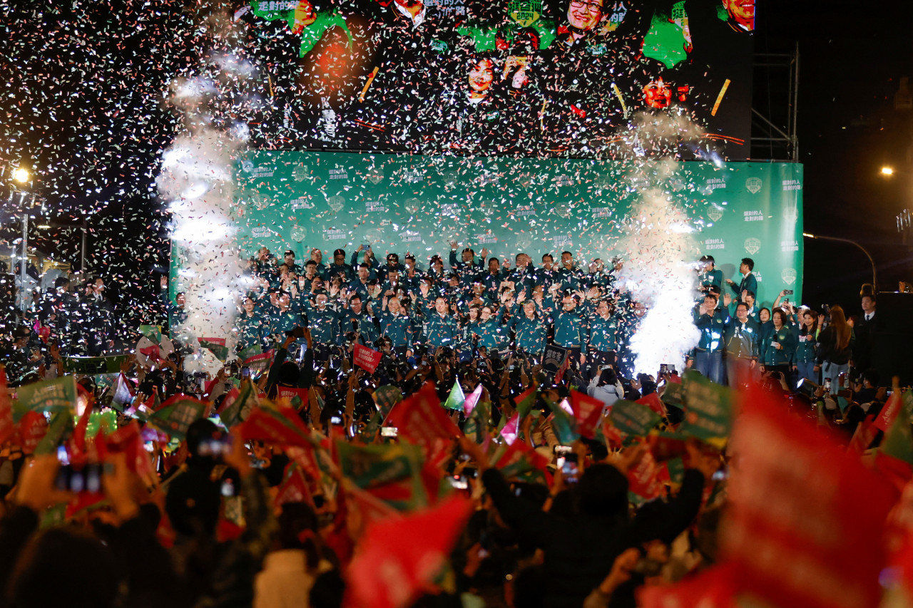 Triunfo del partido oficialista de Taiwán. Foto: Reuters.