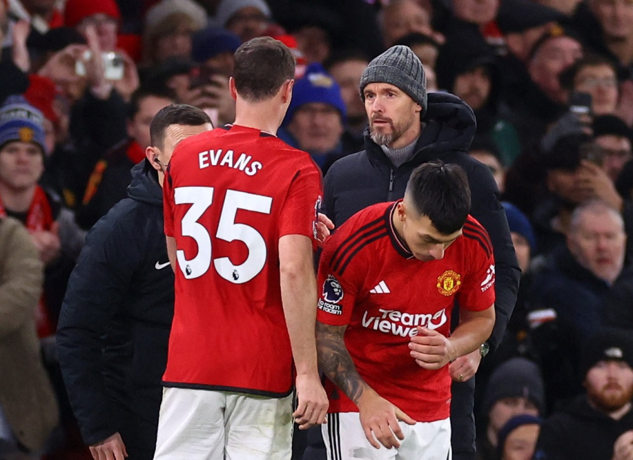 Lisandro Martínez; Manchester United. Foto: Reuters.