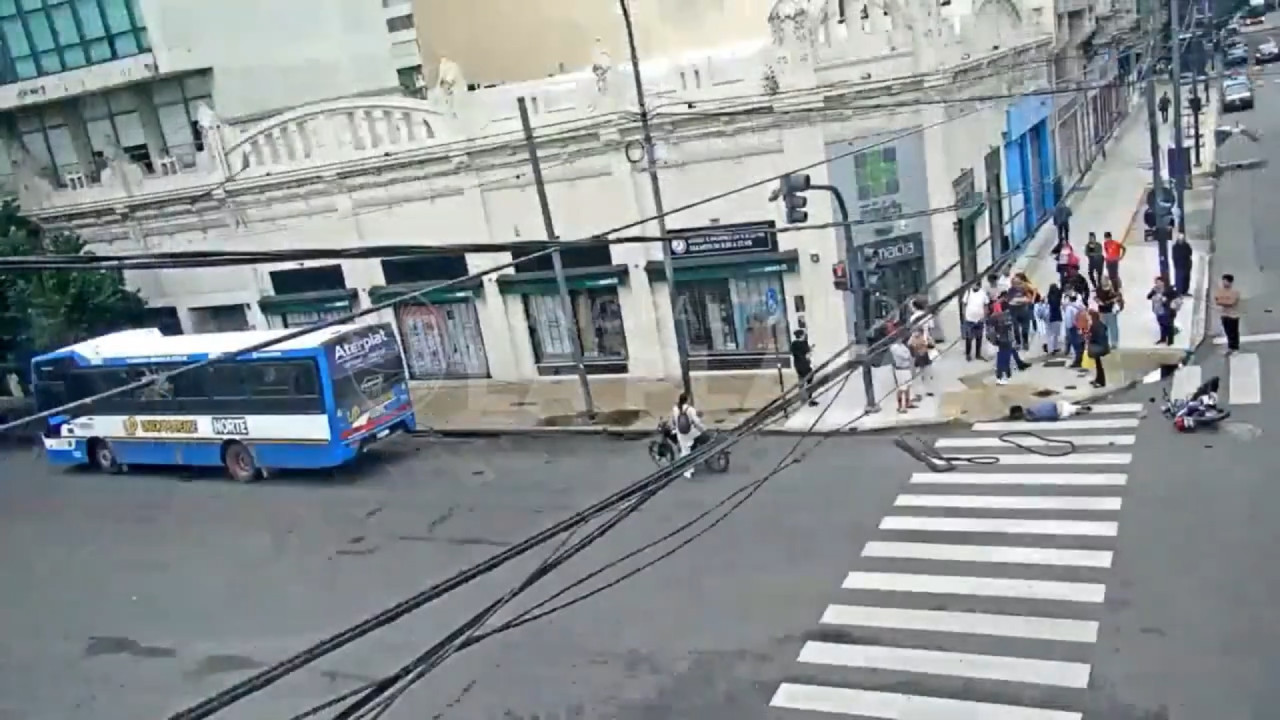 Trágico choque en La Plata. Foto: captura de pantalla