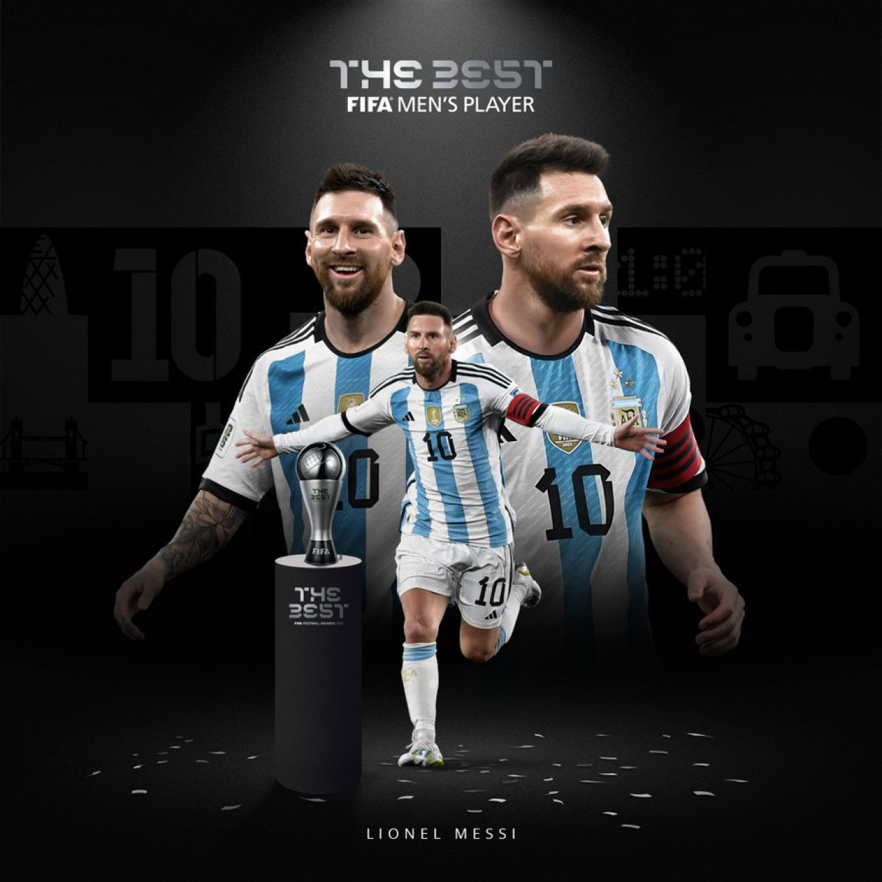 Lionel Messi se quedó con el premio The Best 2023. Foto: X @fifaworldcup_es
