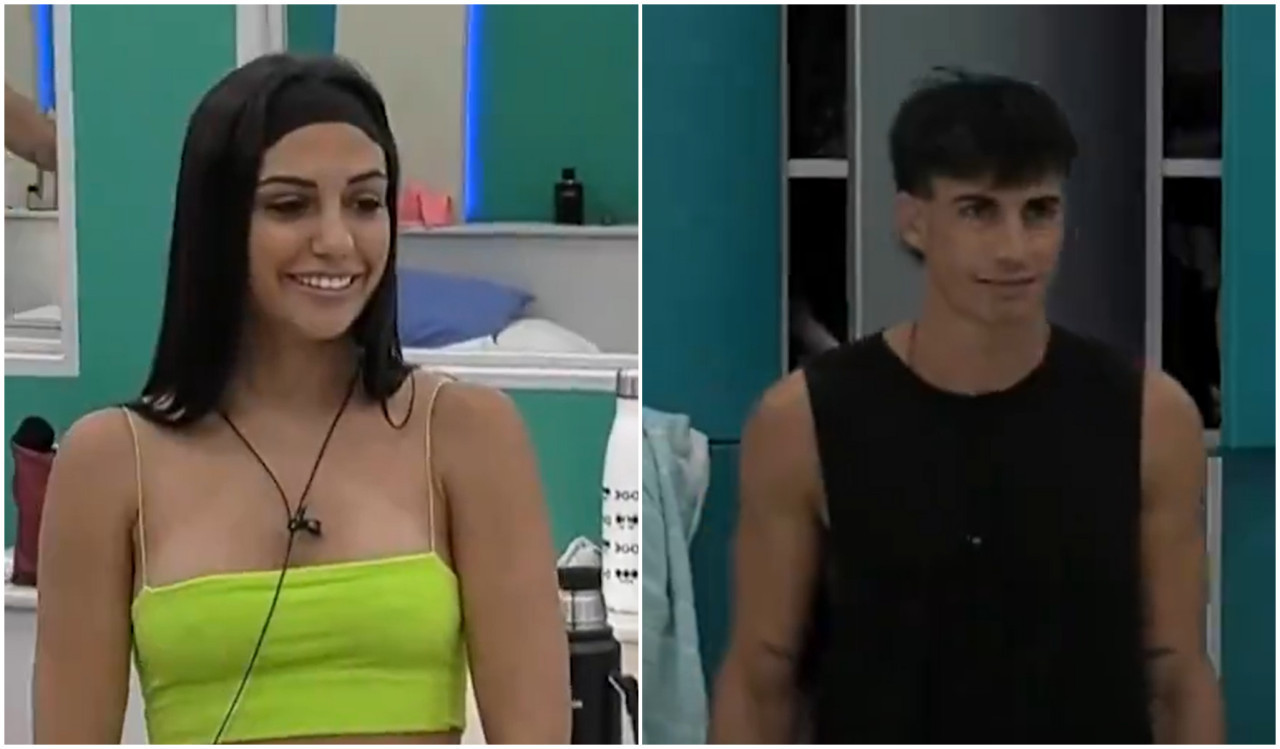 Rosina y Alan de Gran Hermano. Fotos: captura Telefe.