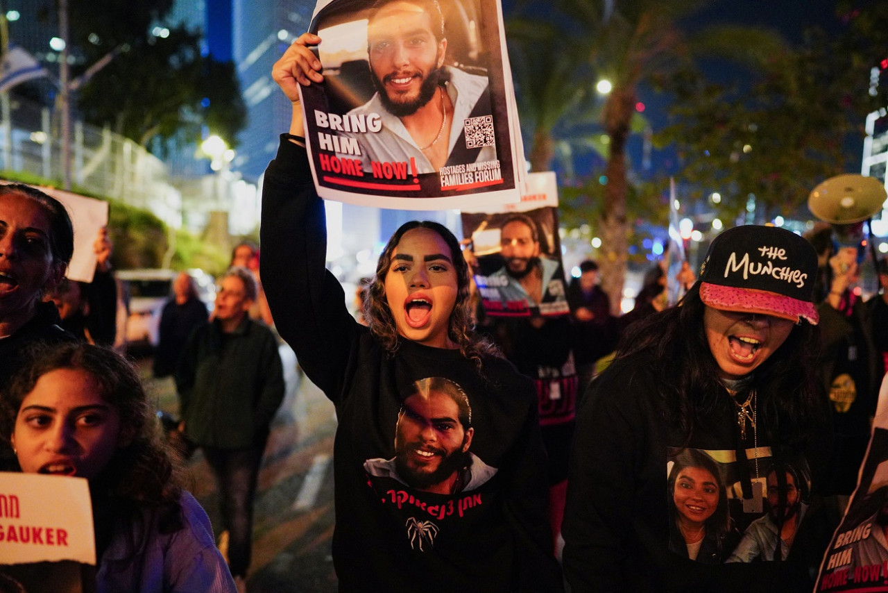 Protestas contra Netanyahu en Tel Aviv. Foto: Reuters