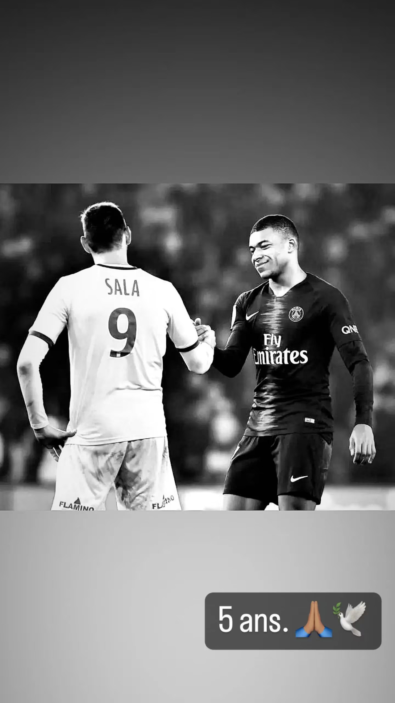 La sentida historia en su cuenta de Instagram para recordar a Emiliano Sala. Foto: Instagram.