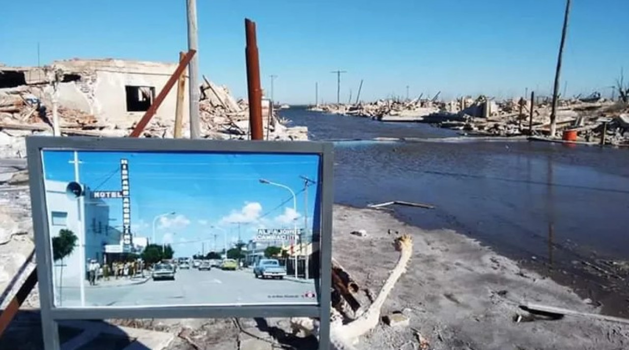 Villa Epecuén, el pueblo que se inundó. Foto: NA