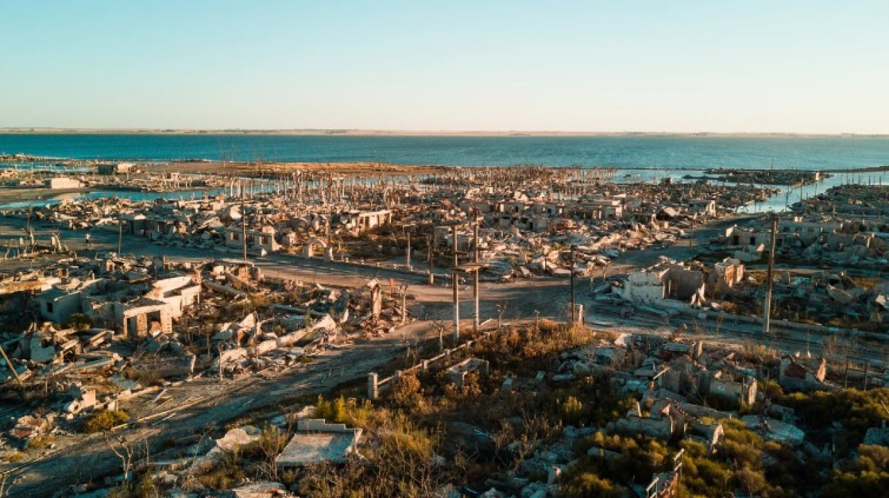 Villa Epecuén, el pueblo que se inundó. Foto: NA