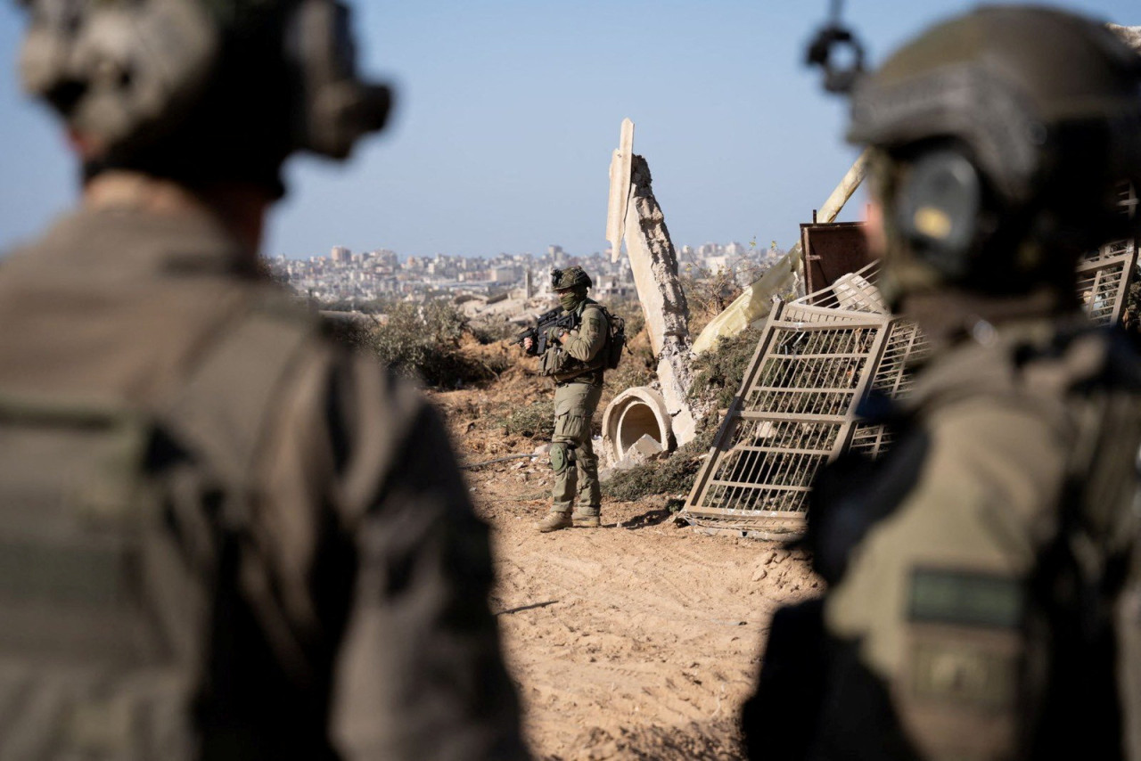 Soldados israelíes en la Franja de Gaza. Foto: Reuters