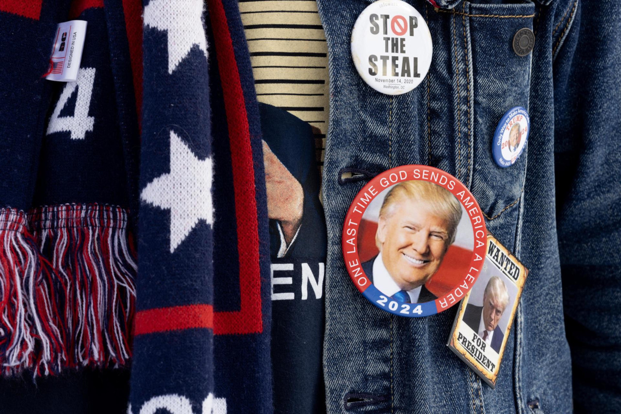 Movilizaciones a favor de Donald Trump. Foto: EFE.